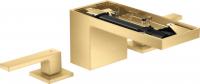 Смеситель для раковины Axor MyEdition на 3 отверстия (без панели) 47052250 золото шлифованное