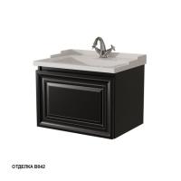 Тумба под раковину Caprigo Ponza-A 60 585х469 мм 13510 В042 чёрный алюминий