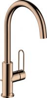 Смеситель для раковины Axor Uno 240 ComfortZone 38036300 золото красное полированное