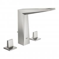 Смеситель для раковины Grohe Allure Brilliant M-Size 3 отверстия, высокий излив, донный клапан 20 344 DC0 суперсталь матовый