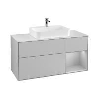 Тумба под раковину Villeroy & Boch Finion 1200х501 мм F421GJGJ светло-серый/светло-серый