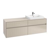 Тумба под раковину Villeroy & Boch Collaro 1600х500 мм C02300VK мягкий серый