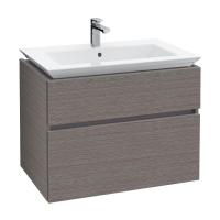 Тумба под раковину Villeroy & Boch Legato 800х500 мм B55800FQ дуб графитовый