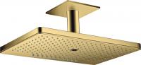 Верхний душ Axor ShowerSolutions 460 3jet с потолочным подсоединением 35281990 полированное золото