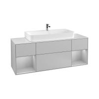 Тумба под раковину Villeroy & Boch Finion 1600х501 мм F211GJGJ светло-серый/светло-серый