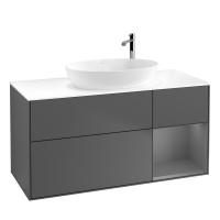 Тумба под раковину Villeroy & Boch Finion 1200х501 мм F951GKGK матовый антрацит/матовый антрацит