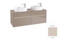 Тумба под раковину Villeroy & Boch Collaro 1400х500 мм с подсветкой C064L0VK мягкий серый