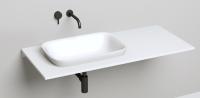 Раковина полувстраиваемая Salini Marea 02 598x398 мм S-Stone 1802202M белый матовый