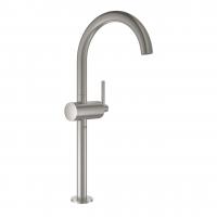 Смеситель для раковины Grohe Atrio XL-Size высокий поворотный излив, донный клапан 32 647 DC3 суперсталь матовый