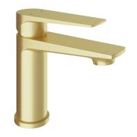Смеситель для раковины Aqueduto Linha S LIN0150 шлифованное золото