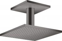 Верхний душ Axor ShowerSolutions 250 1jet с потолочным подсоединением 35308340 шлифованный чёрный хром
