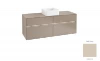 Тумба под раковину Villeroy & Boch Collaro 1400х500 мм с подсветкой C045L0VK мягкий серый