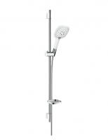 Душевой гарнитур Hansgrohe Raindance Select E 150 3jet со штангой 90 см и мыльницей 27857400 белый/хром