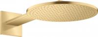 Верхний душ Axor ShowerSolutions 300 1jet с держателем 35300250 шлифованное золото