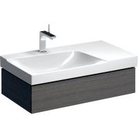 Тумба под раковину Geberit Xeno² 880х462х220 мм левая 500.513.43.1 серый дуб