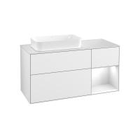Тумба под раковину Villeroy & Boch Finion 1200х501 мм F691GFGF белый глянцевый/белый глянцевый