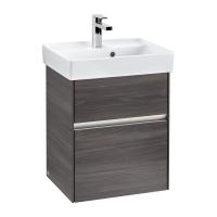 Тумба под раковину Villeroy & Boch Collaro 460х374 мм с подсветкой C006L0FQ дуб графитовый