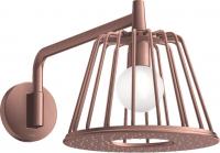 Верхний душ Axor LampShower/Nendo 275 1jet с держателем 26031310 шлифованное красное золото