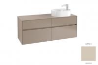 Тумба под раковину Villeroy & Boch Collaro 1400х500 мм C06300VK мягкий серый