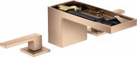 Смеситель для раковины Axor MyEdition на 3 отверстия (без панели) 47052300 золото красное полированное