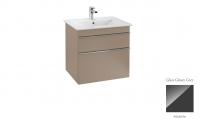 Тумба под раковину Villeroy & Boch Venticello 603х502 мм A92401RA серое стекло