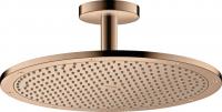 Верхний душ Axor ShowerSolutions 350 1jet с потолочным подсоединением 26035300 полированное красное золото