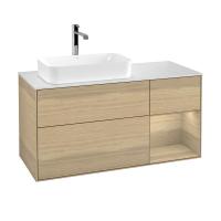 Тумба под раковину Villeroy & Boch Finion 1200х501 мм F281PCPC дуб/дуб