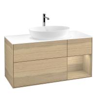 Тумба под раковину Villeroy & Boch Finion 1200х501 мм F831PCPC дуб/дуб