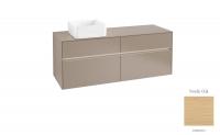 Тумба под раковину Villeroy & Boch Collaro 1400х500 мм с подсветкой C046L0VJ северный дуб
