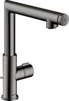 Смеситель для раковины Axor Uno Select 220 ComfortZone 45016330 хром чёрный полированный