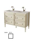 Тумба под раковину Caprigo Albion Promo 120 1188х450 мм двойная (4 ящика) 33326 В231 белый