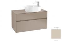 Тумба под раковину Villeroy & Boch Collaro 1000х500 мм C05600VK мягкий серый