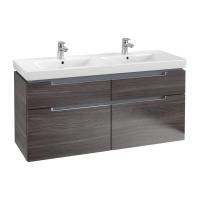 Тумба под раковину Villeroy & Boch Subway 2.0 1287х449 мм A91710FQ дуб графитовый