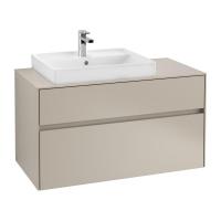 Тумба под раковину Villeroy & Boch Collaro 1000х500 мм C01700VK мягкий серый