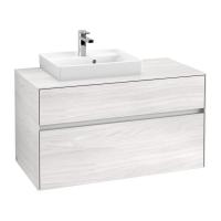 Тумба под раковину Villeroy & Boch Collaro 1000х500 мм C01400E8 белое дерево