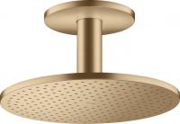 Верхний душ Axor ShowerSolutions 300 1jet с потолочным подсоединением 35301140 шлифованная бронза