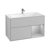 Тумба под раковину Villeroy & Boch Finion 996х498 мм F040GJGJ светло-серый/светло-серый
