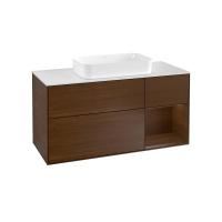 Тумба под раковину Villeroy & Boch Finion 1200х501 мм F711GNGN орех/орех