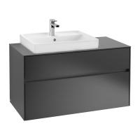 Тумба под раковину Villeroy & Boch Collaro 1000х500 мм C01700PD чёрный матовый