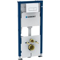 Инсталляция для унитаза Geberit Duofix Delta с клавишей смыва Delta 51 458.128.11.1 белый