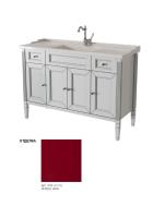 Тумба под раковину Caprigo Albion Promo 120 1178х450 мм (4 двери, 2 ящика) 33316 B013 красное вино
