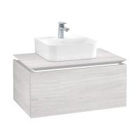 Тумба под раковину Villeroy & Boch Legato 800х500 мм с подсветкой B733L0E8 белое дерево