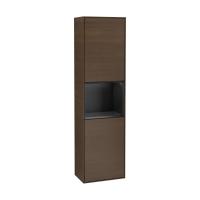 Пенал Villeroy & Boch Finion 418х270х1516 мм петли справа F470PDGN орех/чёрный матовый