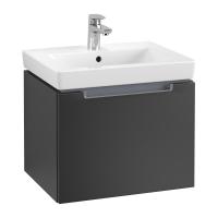 Тумба под раковину Villeroy & Boch Subway 2.0 537х423 мм A68610PD лак чёрный матовый