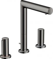 Смеситель для раковины Axor Uno на 3 отверстия 200 ComfortZone 45133330 хром чёрный полированный