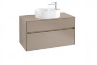 Тумба под раковину Villeroy & Boch Collaro 1000х500 мм C05400VG трюфель серый