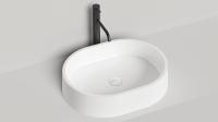 Раковина накладная Salini Gloria 10 560x440 мм S-Stone 1102211M белый матовый