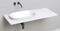 Раковина полувстраиваемая Salini Marea 01 645x387 мм S-Stone 1802201M белый матовый